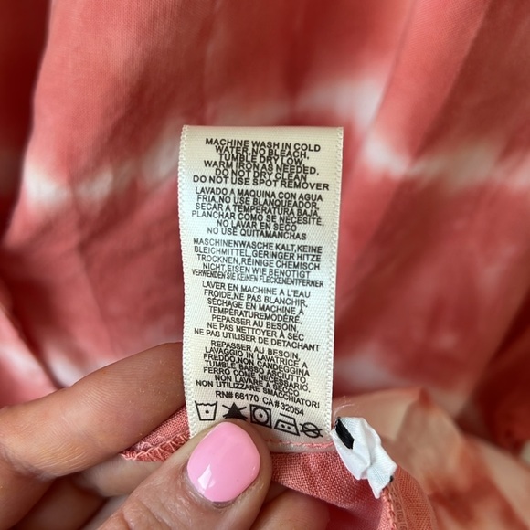 Cloth & Stone X Anthropologie Tie Dye Button Front T-Shirt - Picture 7 of 8